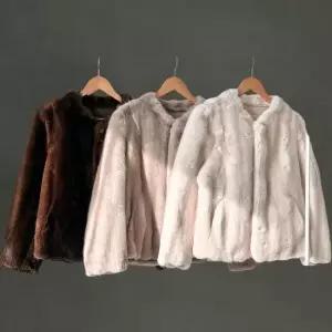 여성 후크 겨울 패션 인조밍크 물결 소프트 퍼 코트