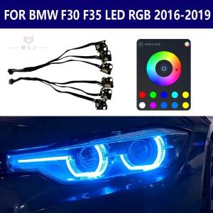 63117419610 BMW 호환 F30 F31 F35 - LCI LED  RGB DRL 3 시리즈 CSL 주간 주행등 휴대폰 핸드폰으로 제어