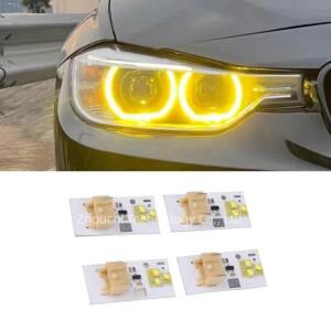 옐로우 엔젤 아이 DRL 보드 2012 BMW 호환 3 시리즈 F30 F31 F34 320i Pre-LCI 제논 헤드라이트 레드 주간