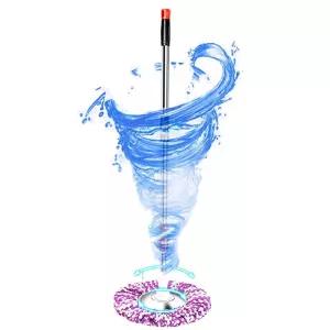 스핀업 회전걸레 통돌이 막대 극세사-회전밀대걸레