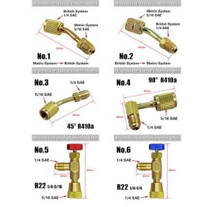 에어컨 불소 헤드 R410A R22 변환 조인트 플러스 액체 파이프 어댑터