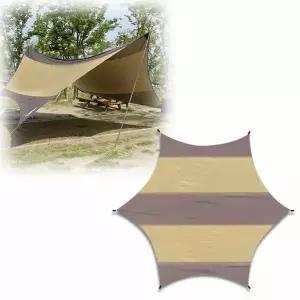 캠핑 헥사타프 대형 그늘막 햇빛 비가림 야외 천막