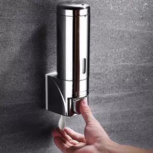 스테인리스 물비누 디스펜서 욕실용품 호텔 샴푸통 1구
