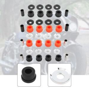 바이크 오토바이 핸들 바 라이저 부싱 세트 수리 예비 부품  설치 구성 요소 Sportster XL용 고무