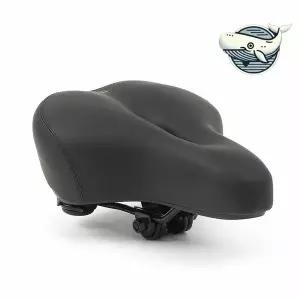 자전거 편리한 시트 쿠션 인조가죽 블랙 스프링