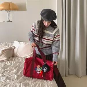 |KHB410E|여성용 캐릭터 프린트 대형 보스턴 백