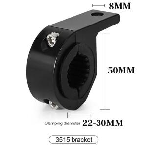 범용 바이크 오토바이 범퍼 튜브 클램프 가드 바 라이트 마운트 브래킷 모토 수정 스포트라이트 울프 22-30