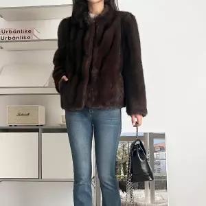 |CSJ6AF1|여성 후크 겨울 패션 인조밍크 물결 소프트 퍼 코트