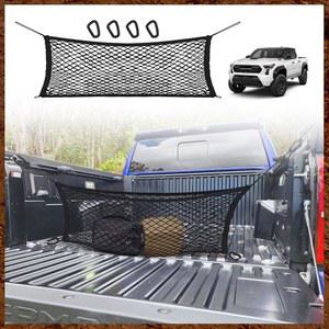 교체가 침대 트럭 2025년형 신축성 카고 스테인리스 후크 액세서리와 도요타 나사 타코마 스타일 머슬로지 호환되는 네트 및 2024년형 가능한 엔벨로프 정리함