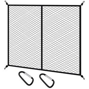 트레일러 네트, 카볼 네트 2개가 보트(더블 카라비너 SUV용 픽업용 UTV 베드 장착된 ATV 4'x4'~7'x7') 메탈 랙 트랩 번지 레이어 카고 루프 트럭