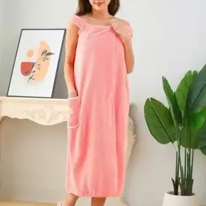 여성용 소프트 목욕 수면 샤워가운