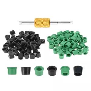 Mtsooning 100 PCS HVAC 1/4 퀵 커플러 충전 켓 O-링 고무 씰 에어컨 냉동 호스용 밸브 코어 제거 도구