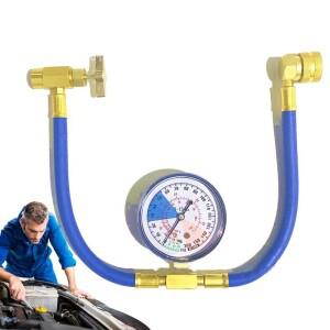 압력 게이지가 있는 냉매 충전 호스, R134a 냉매 충전 키트, M14 또는 1/2 인치 나사, 자동 에어컨용