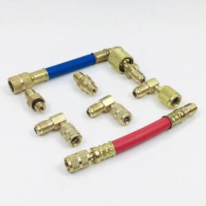 자동차 에어컨 어댑터, 다목적 자동차 에어컨, 냉동 R134A R12 변환 어댑터 호스, 세트당 8 개