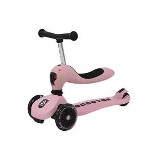 [파파스토이]알파카 퍼스트 킥보드 2in1 탈부착식 핑크 어린이 유아 씽씽이 붕붕카