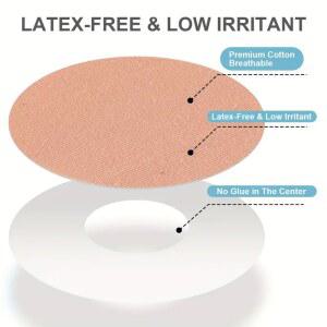 프리스타일 리브레 2/3 프리컷 센서 커버용 방수 접착 패치 10개, G가 없는 육체 유연한 CGM 패치