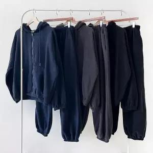 [신세계라이브쇼핑][옷자락] 여성 겨울 후리스 후드티 조거팬츠 세트