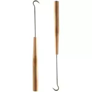 카멜라.라바 얼음 낚시 개프 스테인리스 스틸 물고기 후크 비행기 제어 장치 앵커 장치; 2 피스