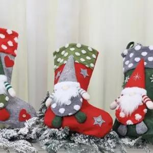 크리스마스 양말주머니 오너먼트 데코 장식 인테리어 소품 홈파티 홈데코