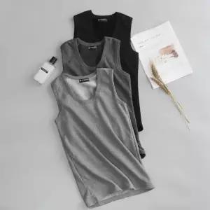 겨울 남자 면융기모 민소매 런닝 겨울 보온나시 내의 일체형나시 기모나시