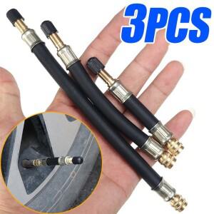 익스텐션 로리 밴 버스 튜브 어댑터 유연한 고무 호스 타이어 밸브 자동차 액세서리 자전거 210mm 13 개