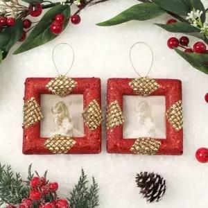 ( )유치원 학원 2p 사각액자 레드 트리 교회 업소 성당 카페 오너먼트 크리스마스 어린이집 식당 세트