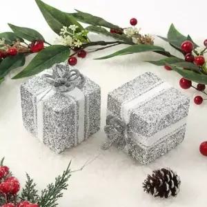 ( )트리 카페 선물상자 성당 오너먼트 업소 식당 2p 반짝 세트 어린이집 학원 유치원 크리스마스 교회