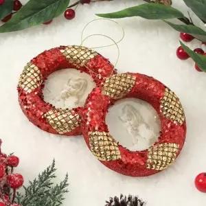 ( )식당 레드골드 트리 교회 학원 오너먼트 세트 어린이집 유치원 2p 원형액자 카페 업소 성당 크리스마스