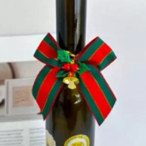 ( )크리스마스 리본빵끈 10p 선물포장 포장용 데코 제과 간식 어린이집 유치원 행사 성탄절 교회