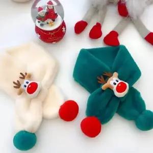 엠로트 남자 여자 겨울 커플 선물 털 목도리 머플러 [별별창고] 루돌프 쁘띠 미니 크리스마스