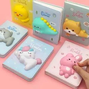 [PW25V] 스퀴시 다이어리 말랑한 캐릭터노트 랜덤 크리스마스 학용품 단체 선물