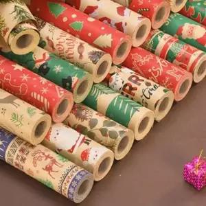 [큰손] 크리스마스 포장지 성탄절 10M 트리 종이 산타 답례품 크라프트