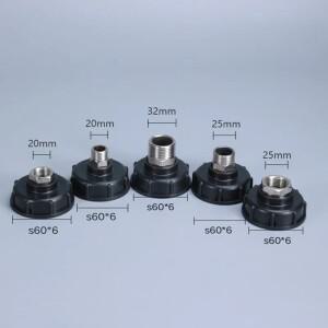 Thicken 1000L IBC 탱크 어댑터 304 스테인레스 스틸 커넥터 감속기 피팅 홈 가든 스위치 도구