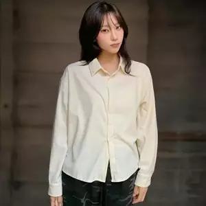 [신상오픈런]|CHH41EB|여성 기본 무지 코듀로이 셔츠 숏 남방 골덴