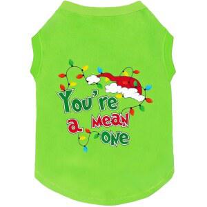 초로드 그린 할로윈 강아지 의상, 반려동물을 위한 크리스마스 강아지 옷 셔츠, 소형 대형 반려동물을 위한 고양이 강아지 크리스마스 의상 잠옷 (대형)