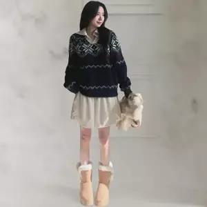 [옷자락]여성 루즈핏 골덴 플레어 밴딩 숏 바지