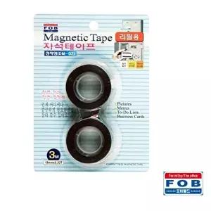고품질 포비 마그넷 자석 테이프 리필 DM-02 19mm x 3M 2개입 놀이용 광고용 교재용 자석부착 WFHQ174