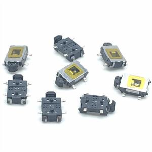 1050200500pcs 마이크로 버튼 큰 거북이 스위치 4pin SMD 재설정 미니 소형 소형 전원 핸드폰 테이블