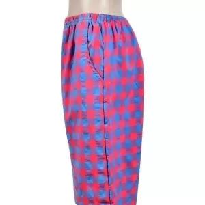 [하프클럽/셀러허브_여성트랜드패션]Rly 체크 나염 밴딩바지 7부 SN2104-0225