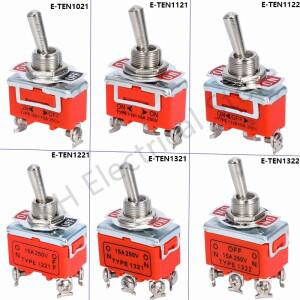 ON OFF 토글 스위치 자동 잠금 방수 캡  15A 250V SPST 2 4 6 단자 1 개