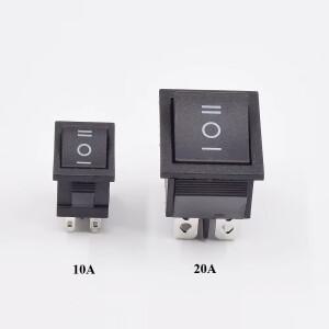 1PC 10A20A 3V-36V 전원 정방향 및 역방향 스위치 변환기 DC 전동 엔진 CW 로커 버튼 극성 반전