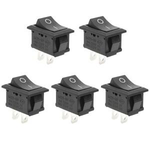 10PCS 12V 로커 스위치 온오프 2핀 2포지션 SPST 자동차 보트 토글 AC 6A250V 10A125V