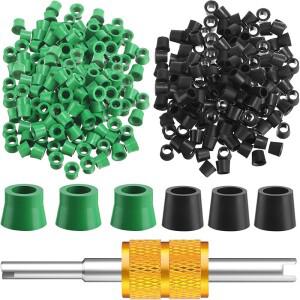 자동차 에어컨 블랙 1/4 ''충전 호스 1/4'' 밸브 가스켓 매니 폴드 수리 씰  교체 자동차 액세서리