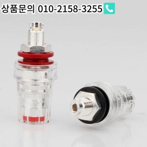 CMC CMC-858-S-AG 실버 플레이트 쇼트 바인딩 포스트 스피커 터메일 바나나 플러그 소켓 BA1130