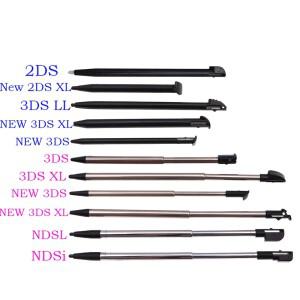 1피스 금속 텔레스코픽 러스 플라스틱 터치 스크린 펜 2DS 3DS  LL XL NDSL Lite Wii호환