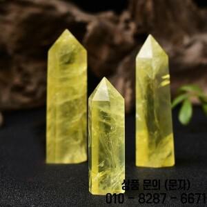 1pc 자연 크리스탈 포인트 황수정 치유 오벨 노란색 석영 지팡이 홈 장식에 대 한 아름 다운 에너지 돌 피