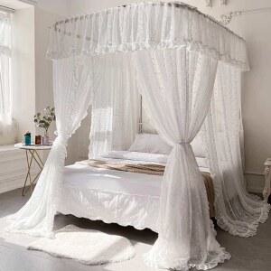 공주 캐노피 안방 텐트 커튼 꾸미기 모기장 프레임