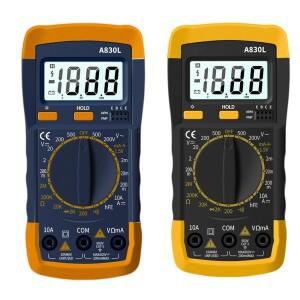 A830L LCD 디지털 멀티미터 DC AC 전압 다이오드 Freguency 다기능 볼트 테스터  전류 미터 게이지