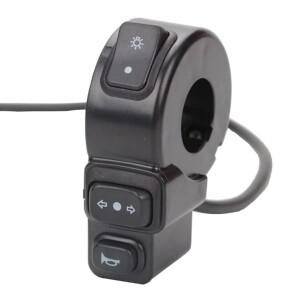 DC12V 3 In1 바이크 오토바이 스위치 ATV 쿼드 헤드 라이트 혼다 호환 핸들 바 용 자전거 스쿠터 신호 ON/O