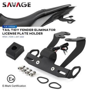 YAMAHA MT-09SP FZ-09 2017-2020 오토바이 라이센스 플레이트 홀더 LED 라이트 테일 깔끔한 펜더 제거기